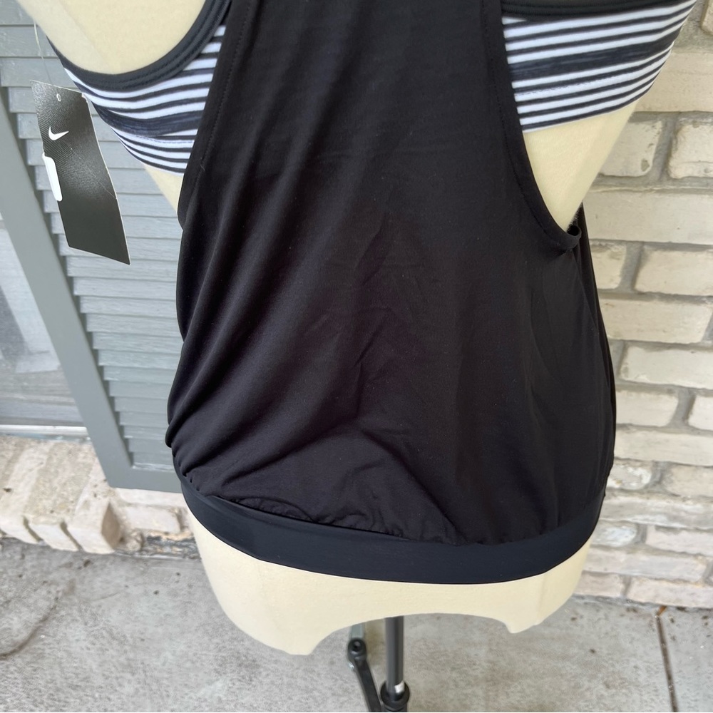 Nike black layered tankini swim top - Picture 6 of 7